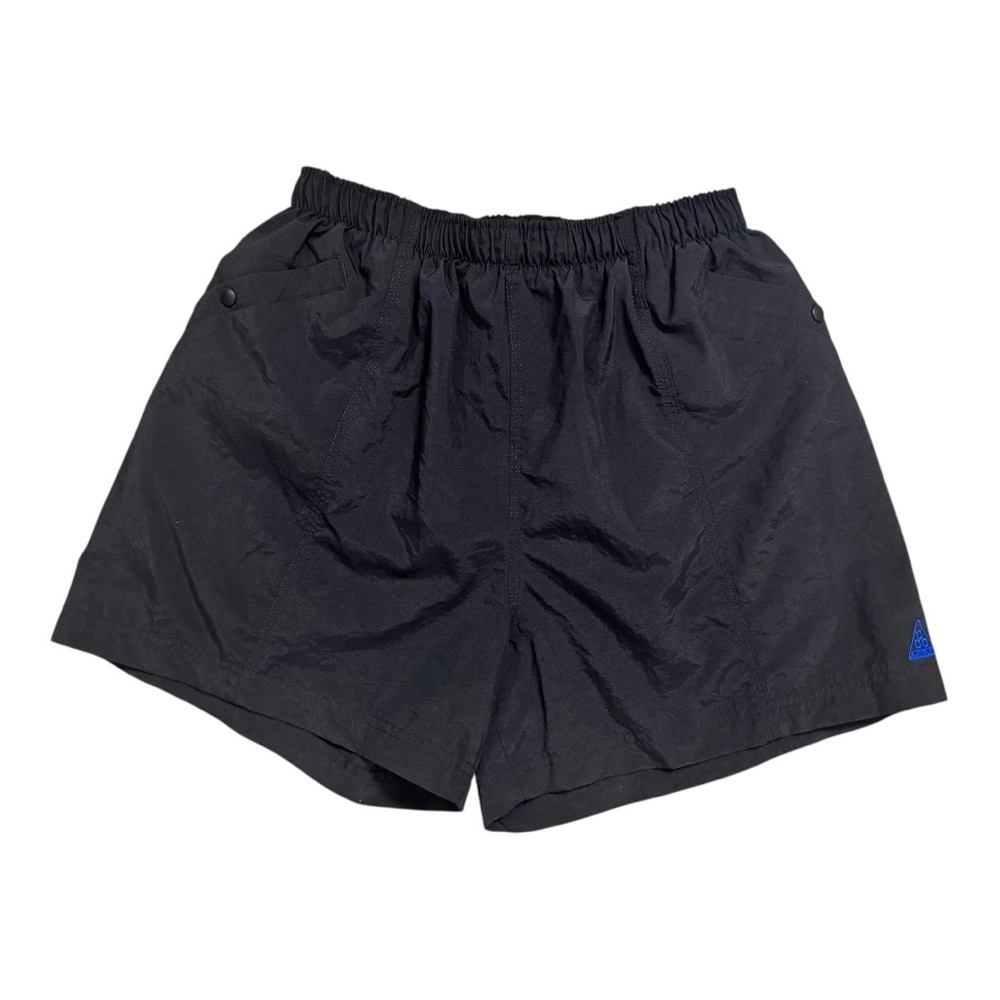 Nike ACG Lined Nylon Shorts Black Blue Triangle Logo Men’s M